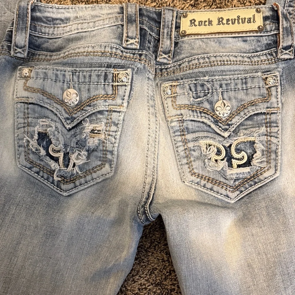 Rock Revival Light Blue Skinny Jeans - Picture 9 of 11